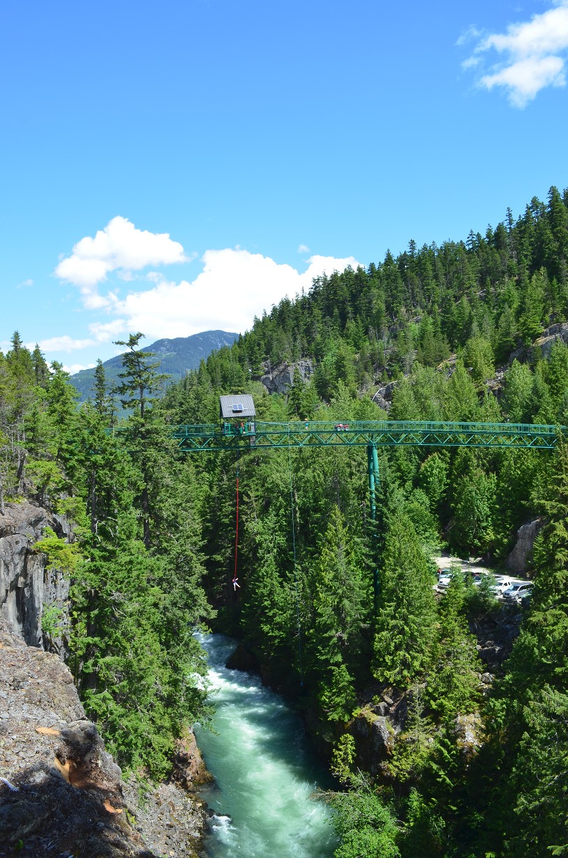 View of Whistler bungee bridge