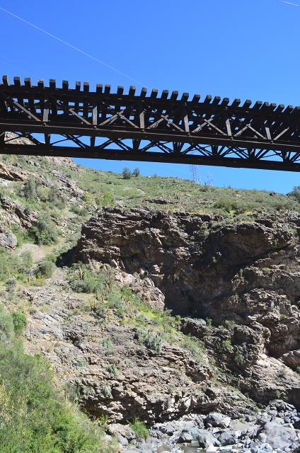Detail of upper bridge upstream of Salto del Soldado 